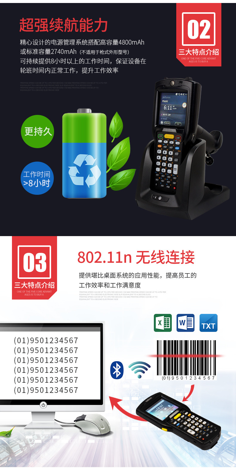 摩托羅拉MC32N0數據采集器MC3190升級版