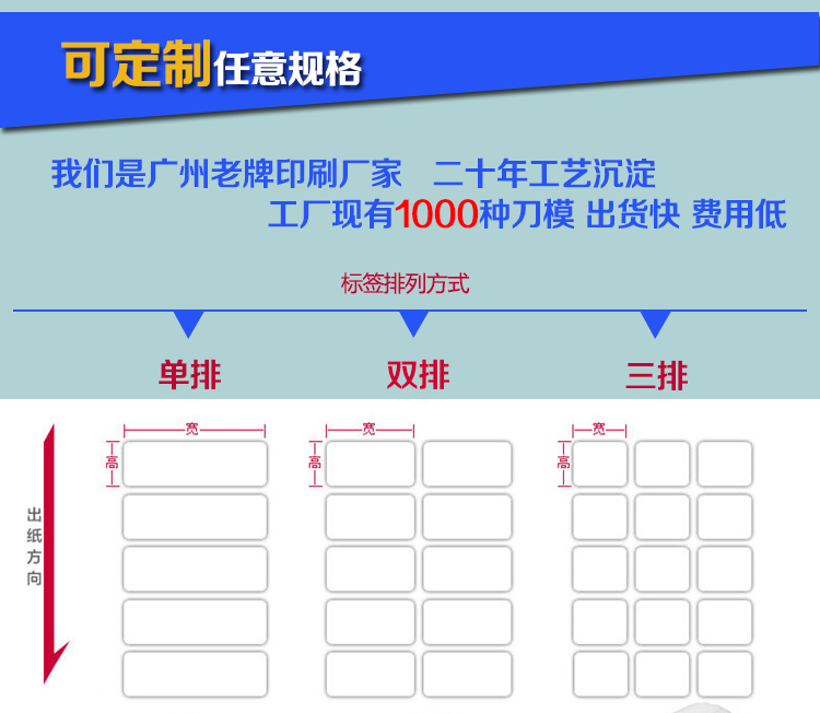 空白不干膠標簽紙